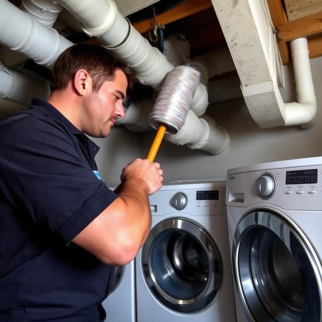 Dryer vent cleaning